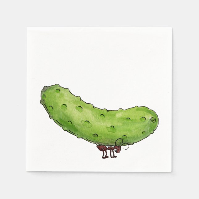 Picnic Pickle Napkin (Front)