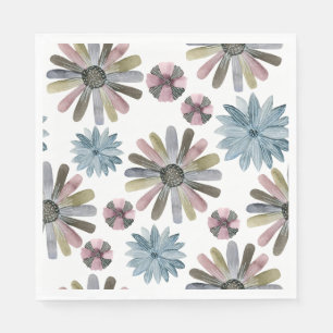 Picnic Plates - Flowers Napkin
