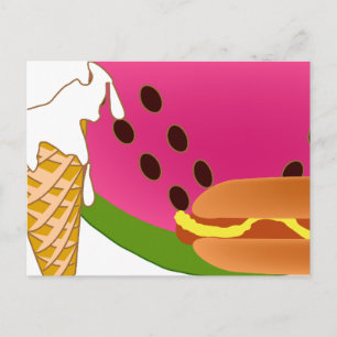 Picnic Postcard Party Invites