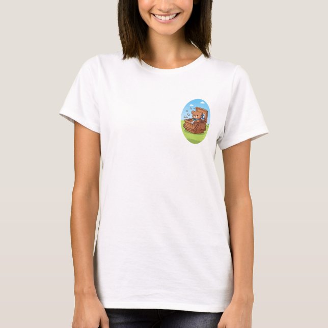Picnic Surprise Bear T-Shirt (Front)