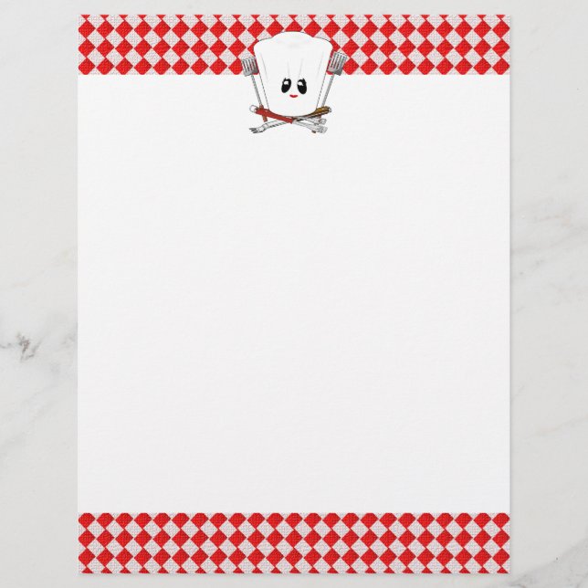 Picnic Table Chef Hat & BBQ Tools (Front)