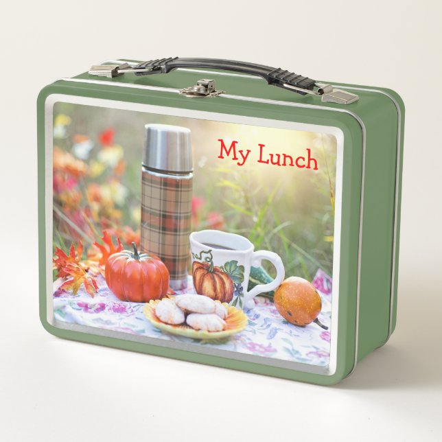 Picnic Table Metal Lunch Box (Front)
