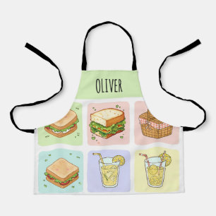 Picnic-Themed Adorable Doodles Apron