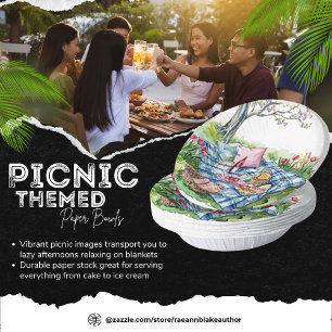 Picnic Themed Paper Bowl Plate