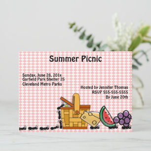 Picnic Thieves Invitation
