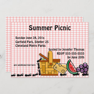 Picnic Thieves, Marching Ants Party Invitation