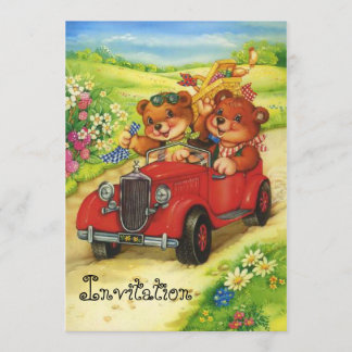Picnic time for Teddy Bears! Invitation