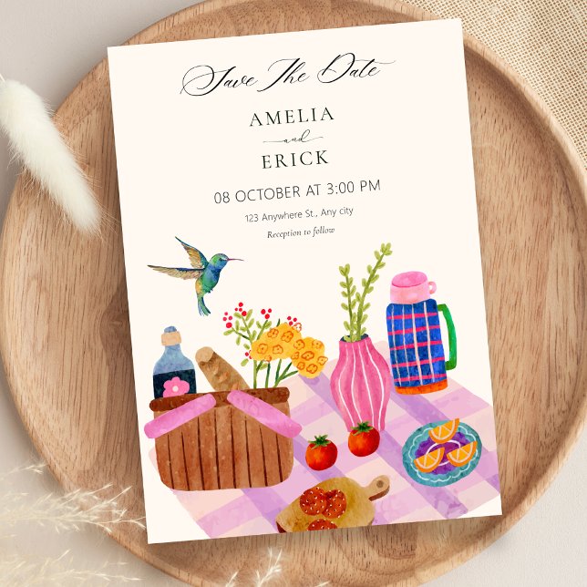 Picnic wedding save the date (Creator Uploaded)