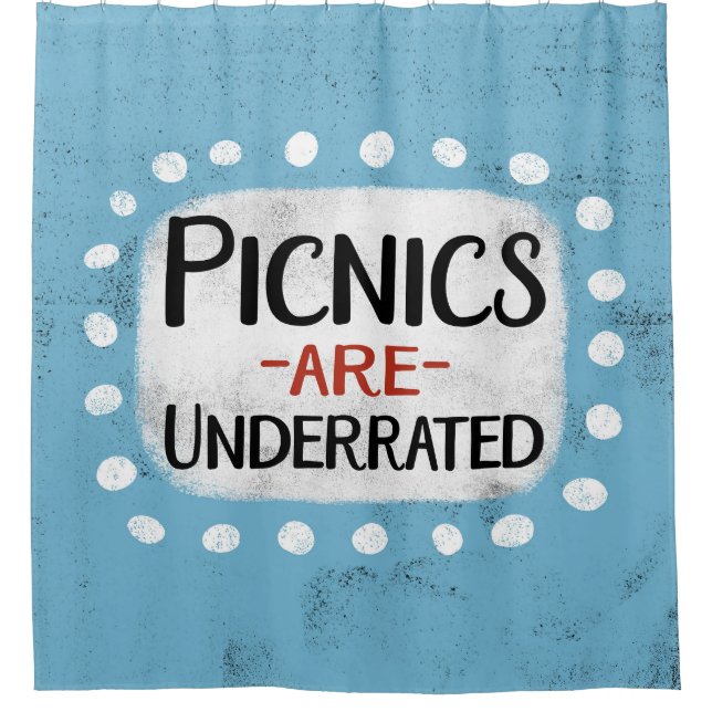 Picnics Are Underrated Shower Curtain (Front)
