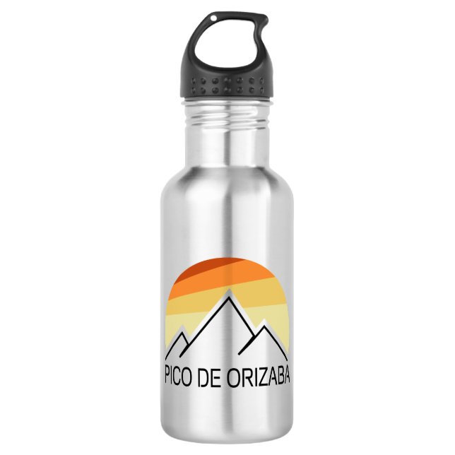 Pico de Orizaba Mexico Retro 532 Ml Water Bottle (Front)