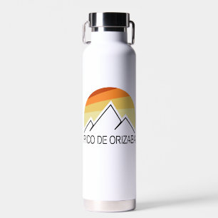 Pico de Orizaba Mexico Retro Water Bottle
