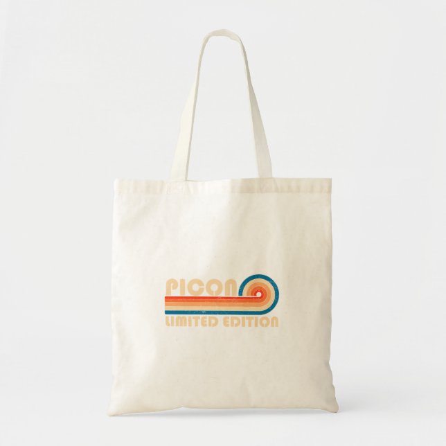 Picon Retro 70s 80s Sunset E Performance Tote Bag (Front)