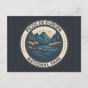 Picos de Europa National Park Spain Travel Art Postcard
