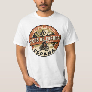 Picos de Europa Spain Motorcycle T-Shirt