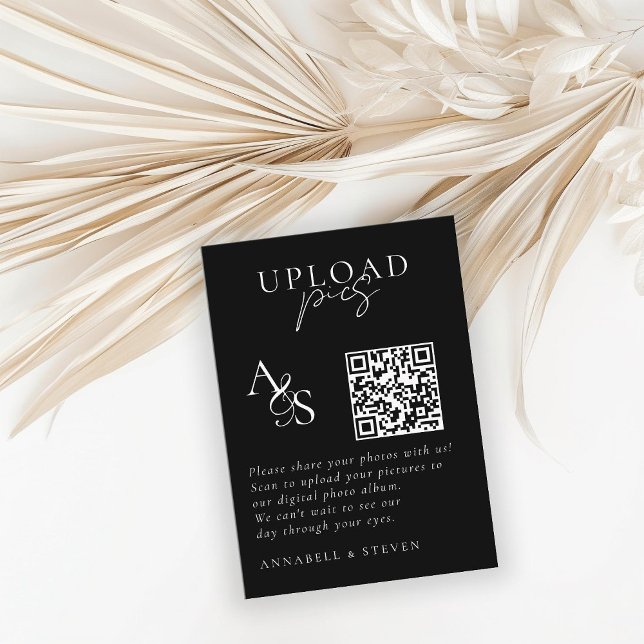 Pics happen! Photo, QR-Code, Wedding Enclosure Card (Creator Uploaded)