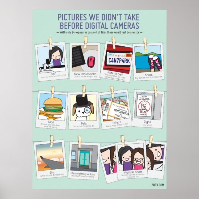 Pics We Didn't Take Before Digital Cameras Poster (Front)