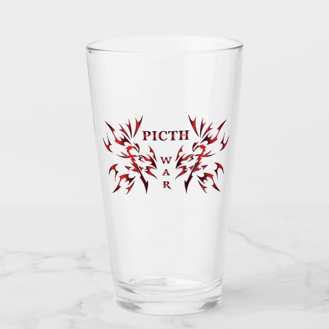 Picth War Drinkware Glass (Front)