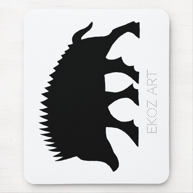 Pictish Boar Cutout Mouse Pad (Front)