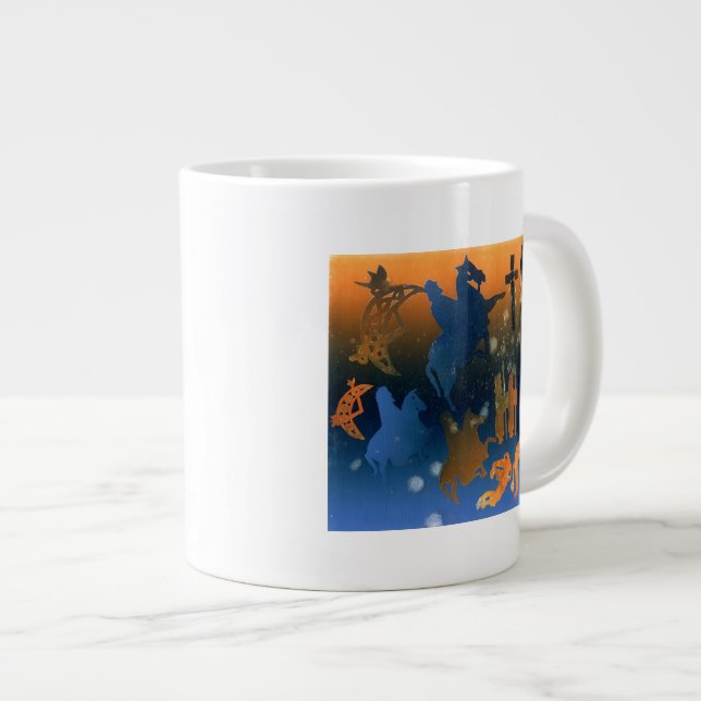 Pictish Ceremony Large Coffee Mug (Front Right)