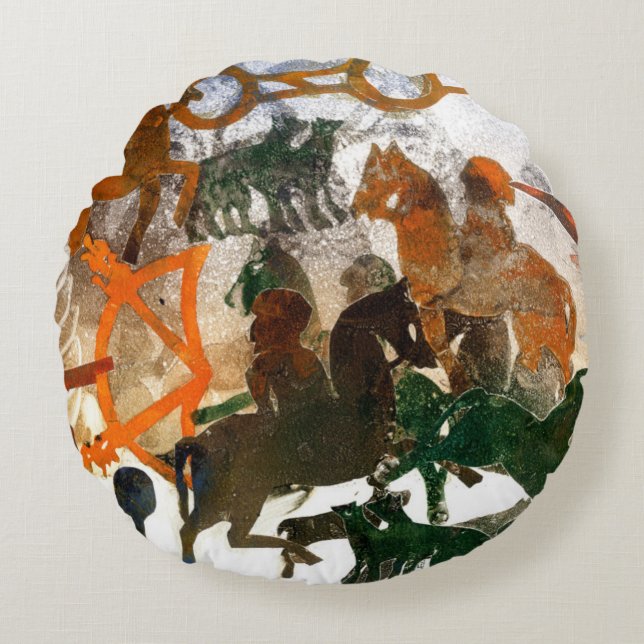 Pictish Heritage Round Cushion (Front)