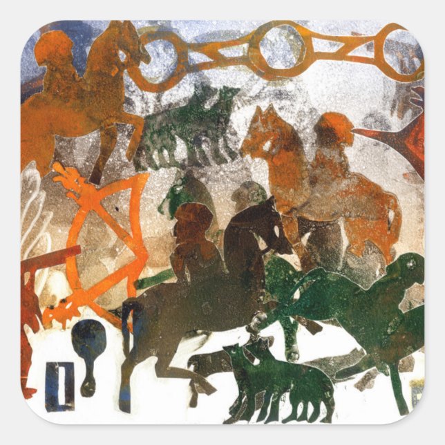 Pictish Heritage Square Sticker (Front)