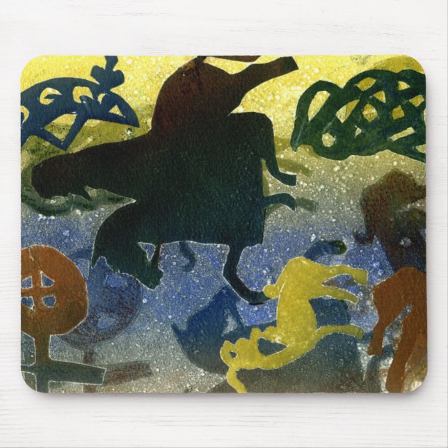 Pictish Horsemen Mouse Pad (Front)