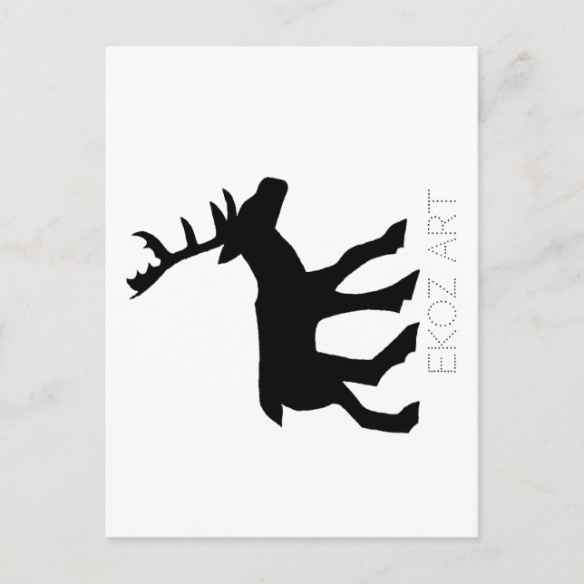 Pictish Stag Cutout Postcard (Front)