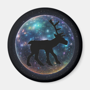 Pictish Stag Space Orb Magnet