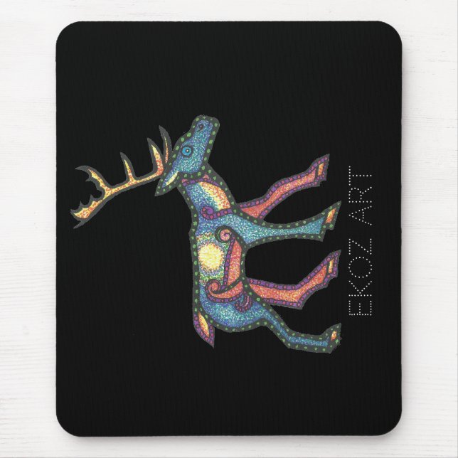 Pictish Stag Sun Mouse Pad (Front)