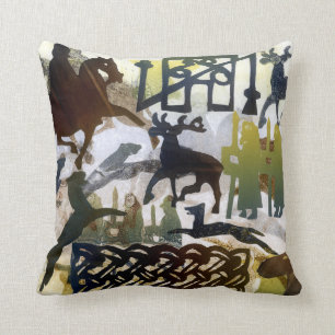 Pictish symbols and Lacing Cushion