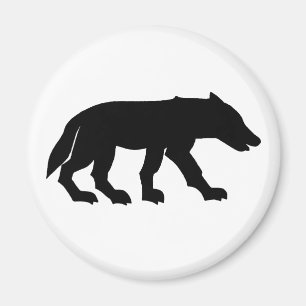 Pictish Wolf Cutout Magnet