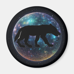 Pictish Wolf Space Orb Magnet