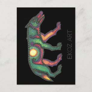 Pictish Wolf Sun Postcard