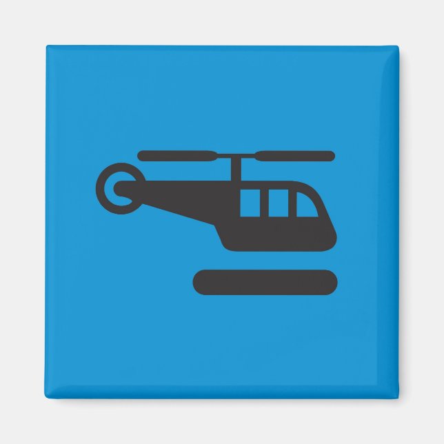 Pictogram Magnet, Helicopter Magnet (Front)