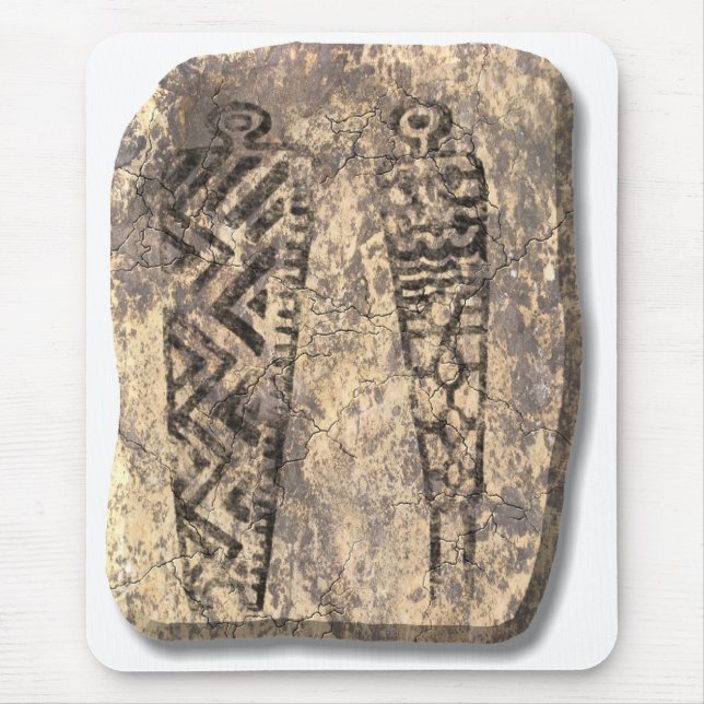 Pictograph men-stone mouse pad (Front)