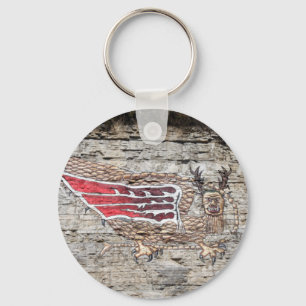 Pictograph Piasa Bird Photo Key Ring