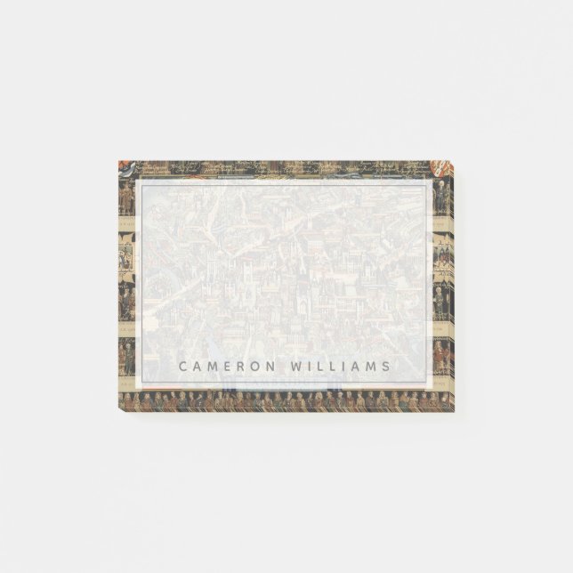 Pictorial Map of Cambridge, England Post-it Notes (Front)