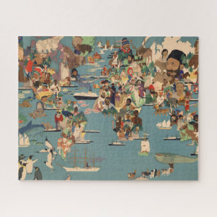 Pictorial Map of the World Jigsaw Puzzle