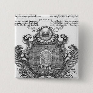 Pictorial representation 15 cm square badge