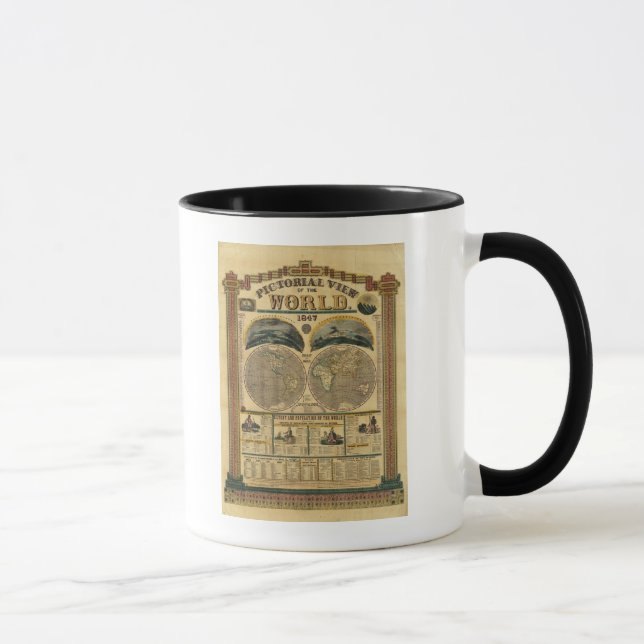 Pictorial View of the World Mug (Right)