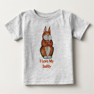 pictur of smiling cute brown bunny rabbit baby T-Shirt