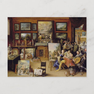 Pictura, Poesis and Musica in a Pronkkamer Postcard