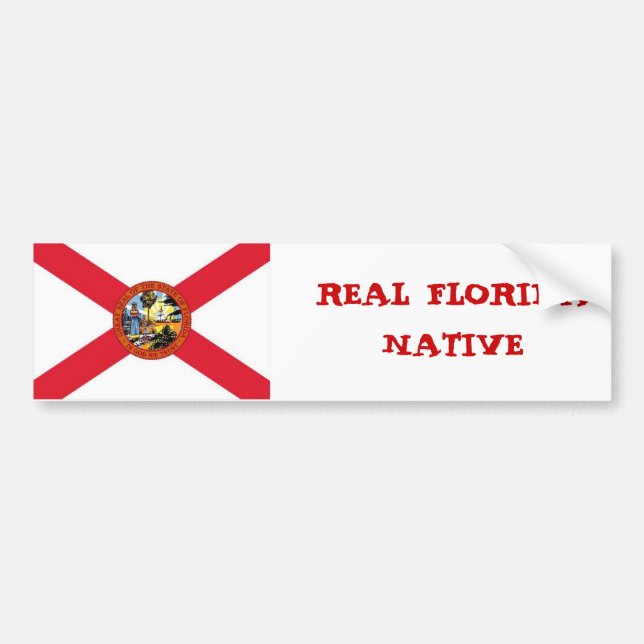 Picture1, REAL FLORIDA NATIVE Bumper Sticker (Front)