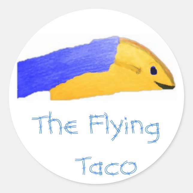 Picture 73, The Flying  Taco Classic Round Sticker (Front)