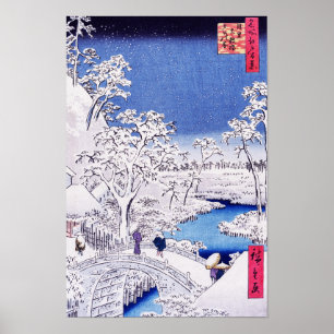Picture at the Bridgeby Utagawa Hiroshige Poster