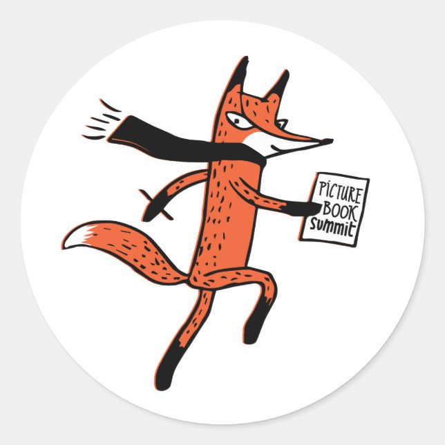 Picture Book Summit - Dash the Fox Sticker (Front)