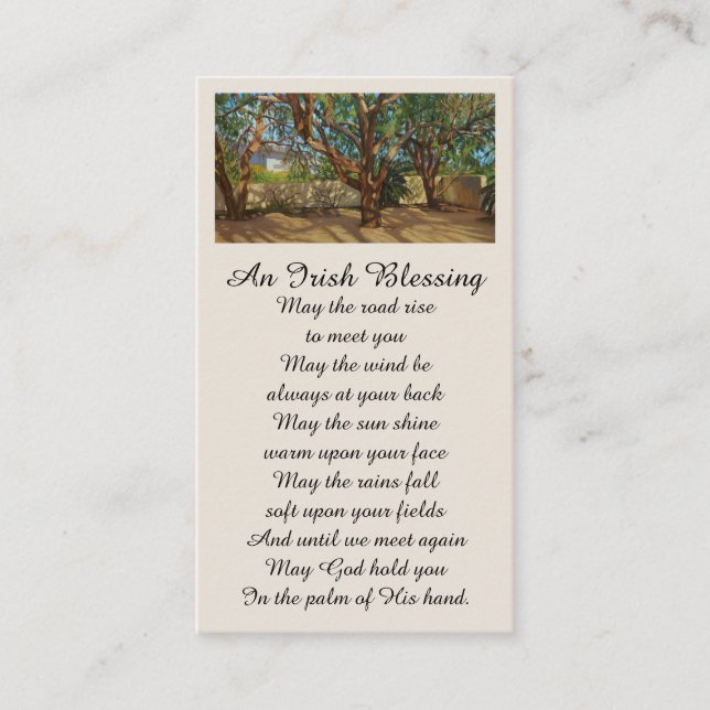 Picture Celebration of Life Memorial Card (Front)