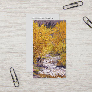 Picture Celebration of Life Memorial Card