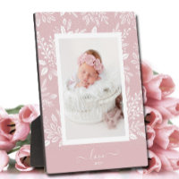 Picture Easel Pink Frameless Photo Holder