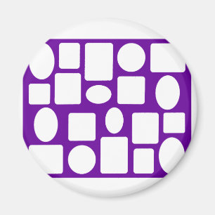 Picture Frame Landscape Purple The MUSEUM Zazzle Magnet